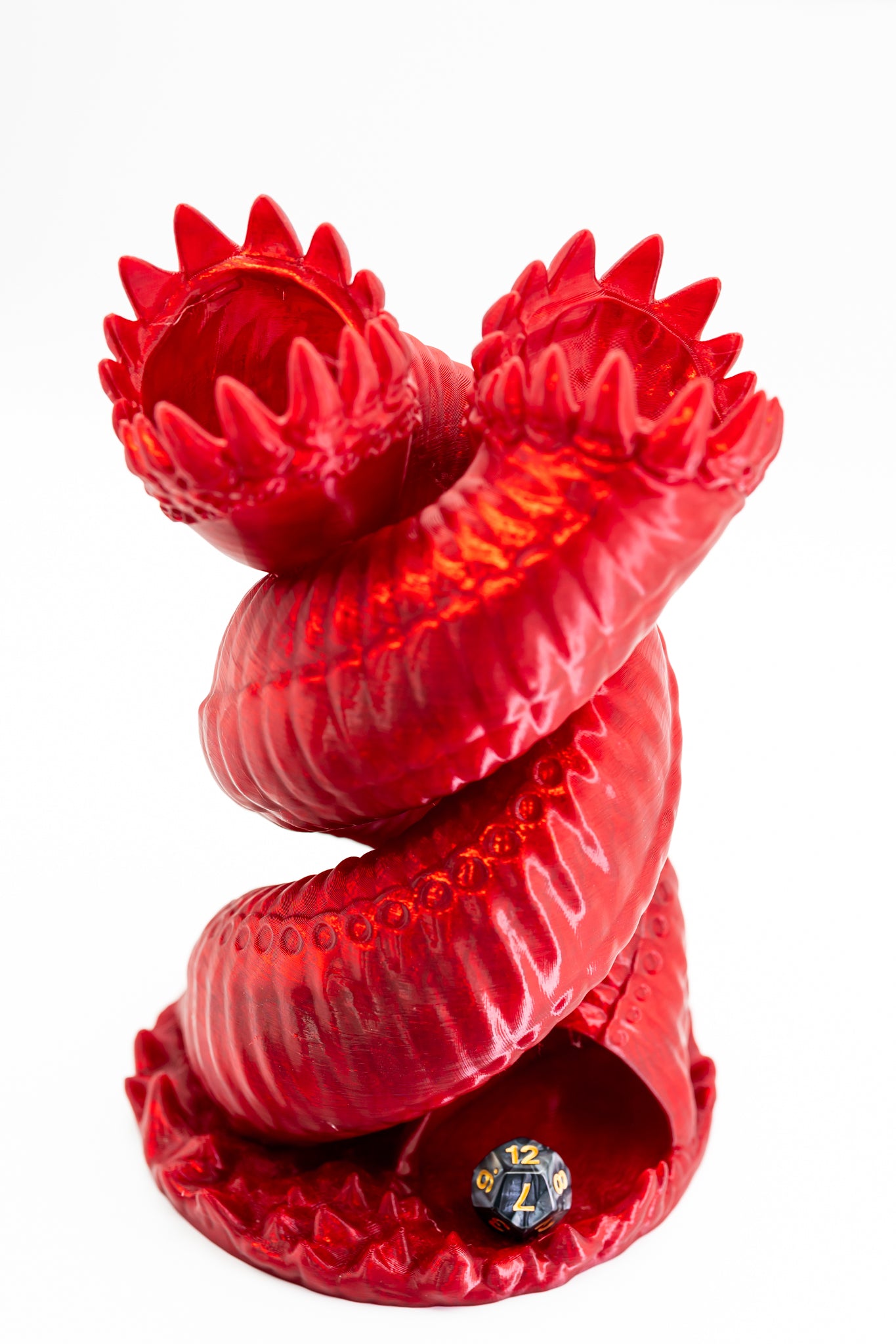 Twin Worm Monster - 3D Printed Dice Tower/Roller