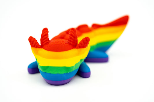 Pride Articulating Baby Axolotl Fidget Toy