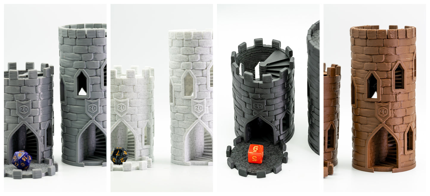 Castle/Rook Tower - 3D Printed Dice Tower/Roller