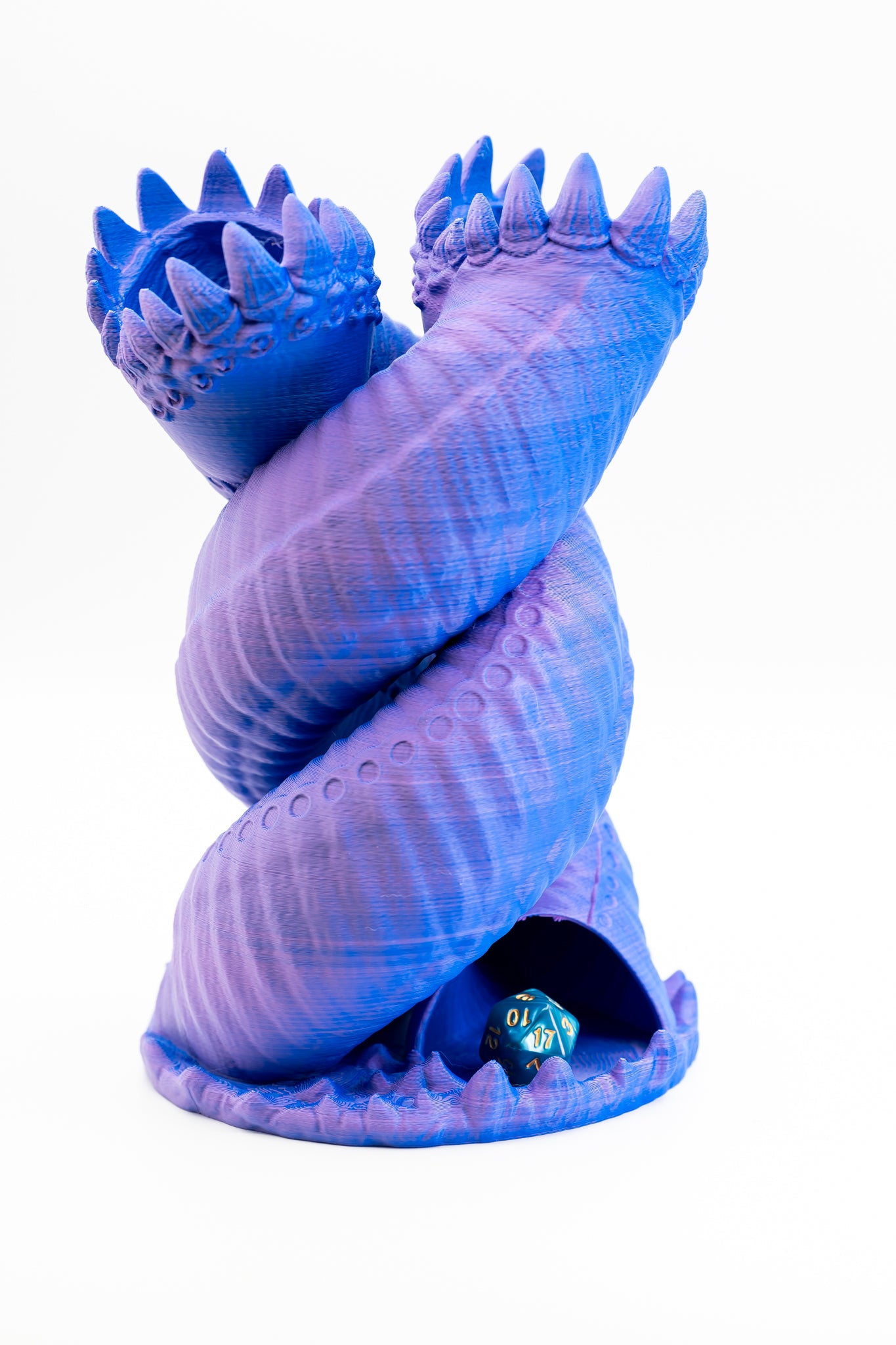 Twin Worm Monster - 3D Printed Dice Tower/Roller