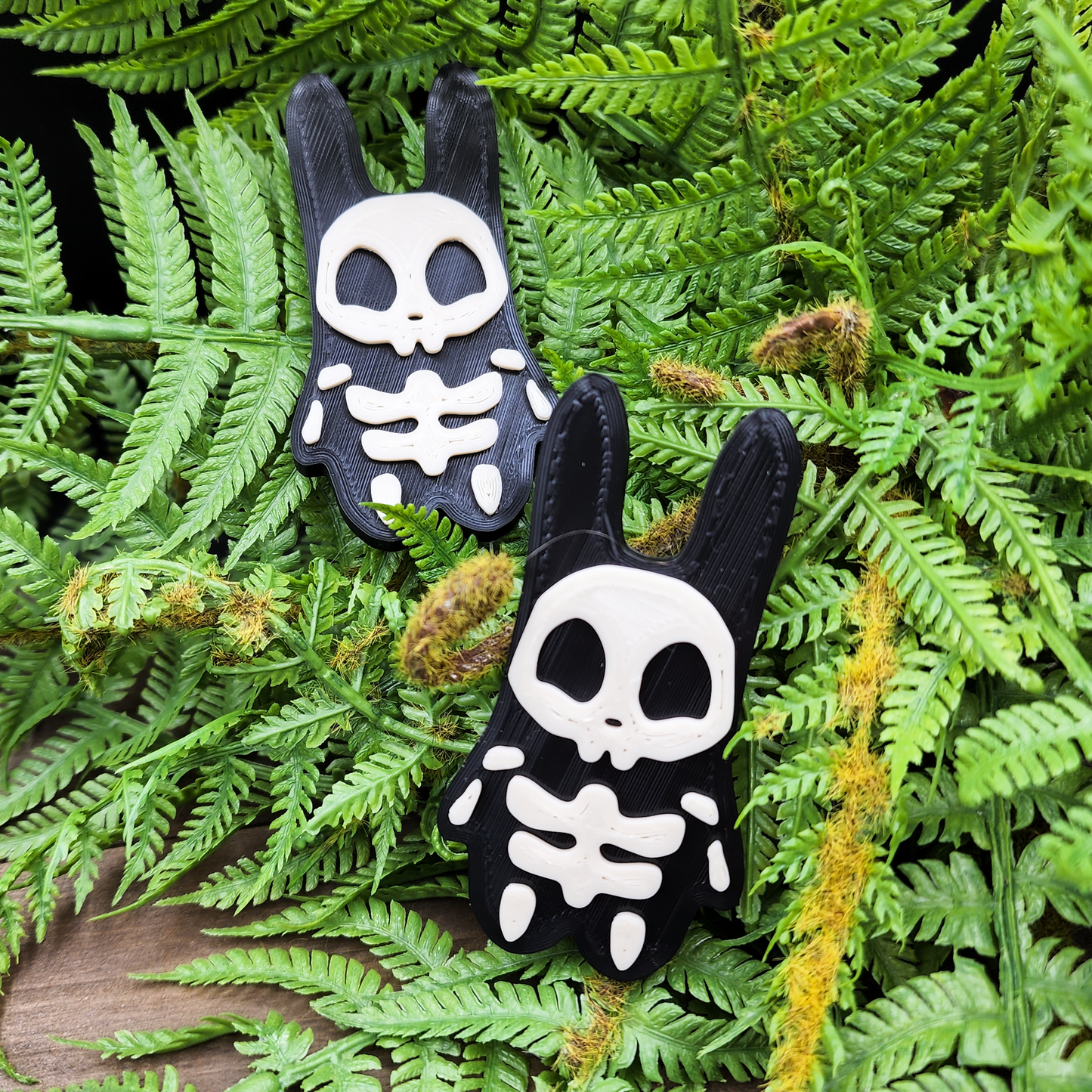 Spooky Halloween Skeleton Keychains and Magnets