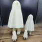 Cute Halloween Ghost With Hidden Feet 3D Printed Ghost Decoration | Halloween Ghost Decor | Trick or Treat Ghost | Glow in the Dark | Spooky