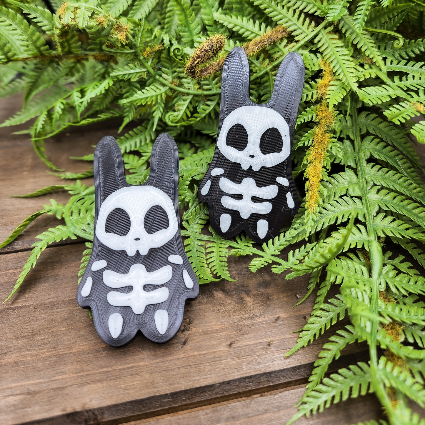 Spooky Halloween Skeleton Keychains and Magnets